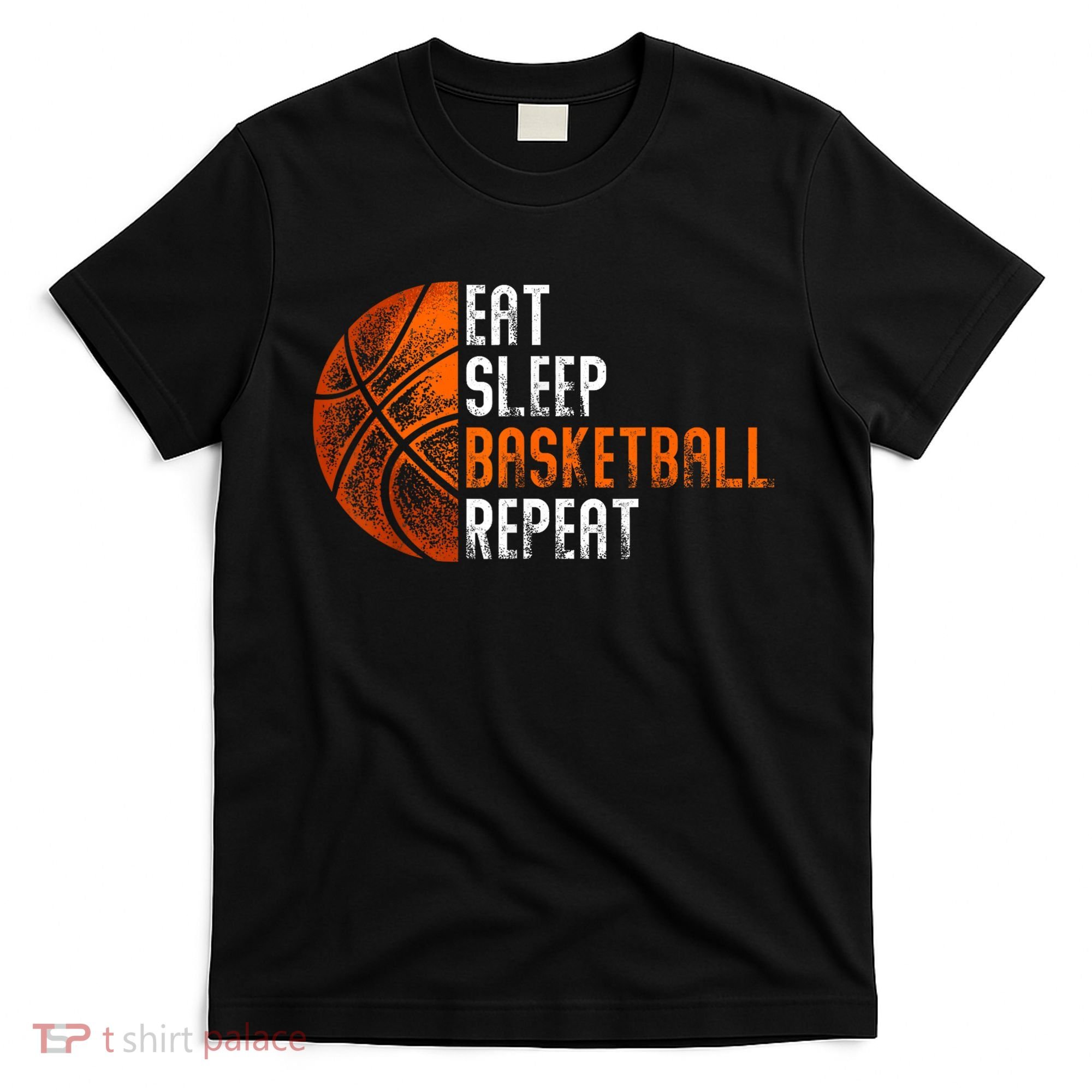 Eat Sleep Basketball Repeat Adults Basketball T-Shirt