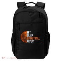 Eat Sleep Basketball Repeat Adults Basketball Backpack thumb 0