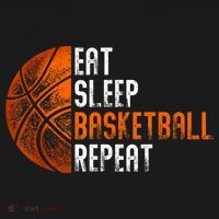 Eat Sleep Basketball Repeat Adults Basketball Women's Hoodie thumb 2
