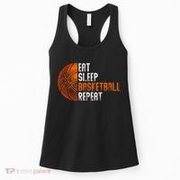 Eat Sleep Basketball Repeat Adults Basketball Women's Tank Top thumb 0
