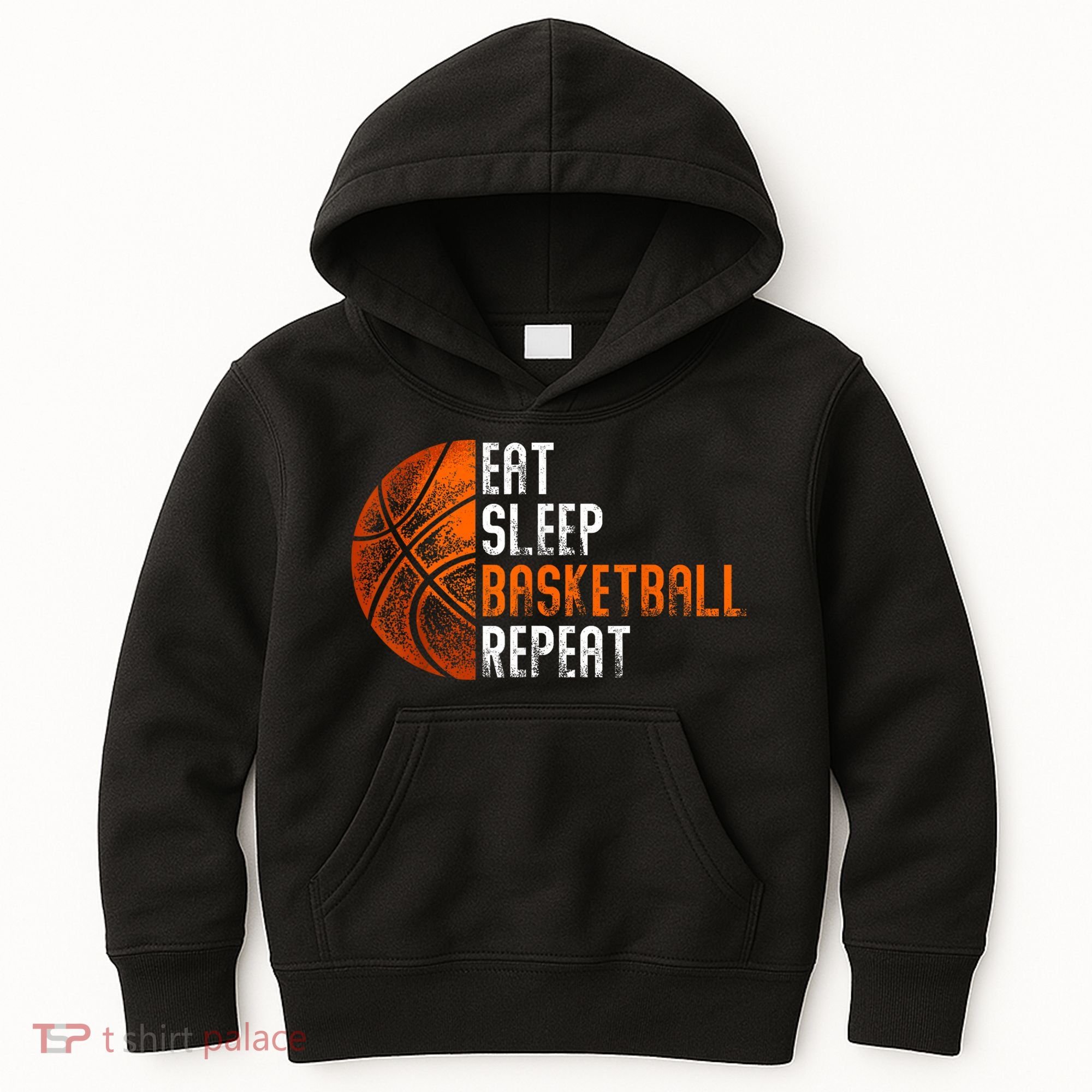 Eat Sleep Basketball Repeat Adults Basketball Kids Hoodie