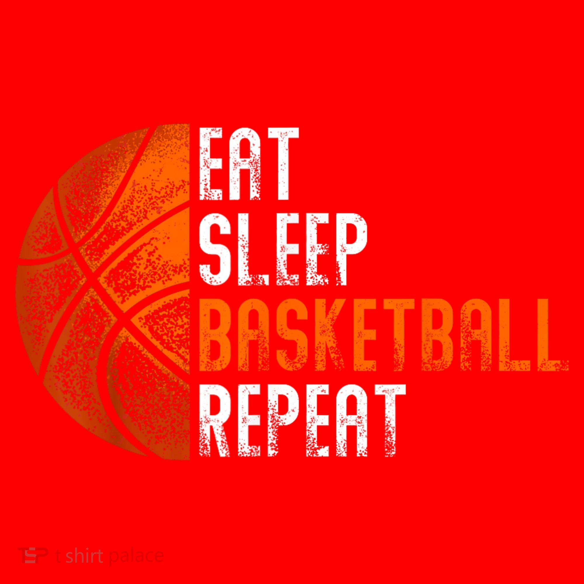 Eat Sleep Basketball Repeat Adults Basketball Santa Hat
