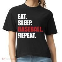 Eat Sleep Baseball Repeat Gift Comfort Colors Boxy T-Shirt thumb 0