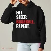 Eat Sleep Baseball Repeat Gift Ladies Heavyweight Boxy Pullover Hoodie thumb 0