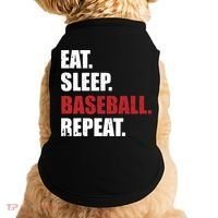 Eat Sleep Baseball Repeat Gift Doggie Tank thumb 0