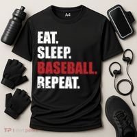 Eat Sleep Baseball Repeat Gift Cooling Performance Crew T-Shirt thumb 3