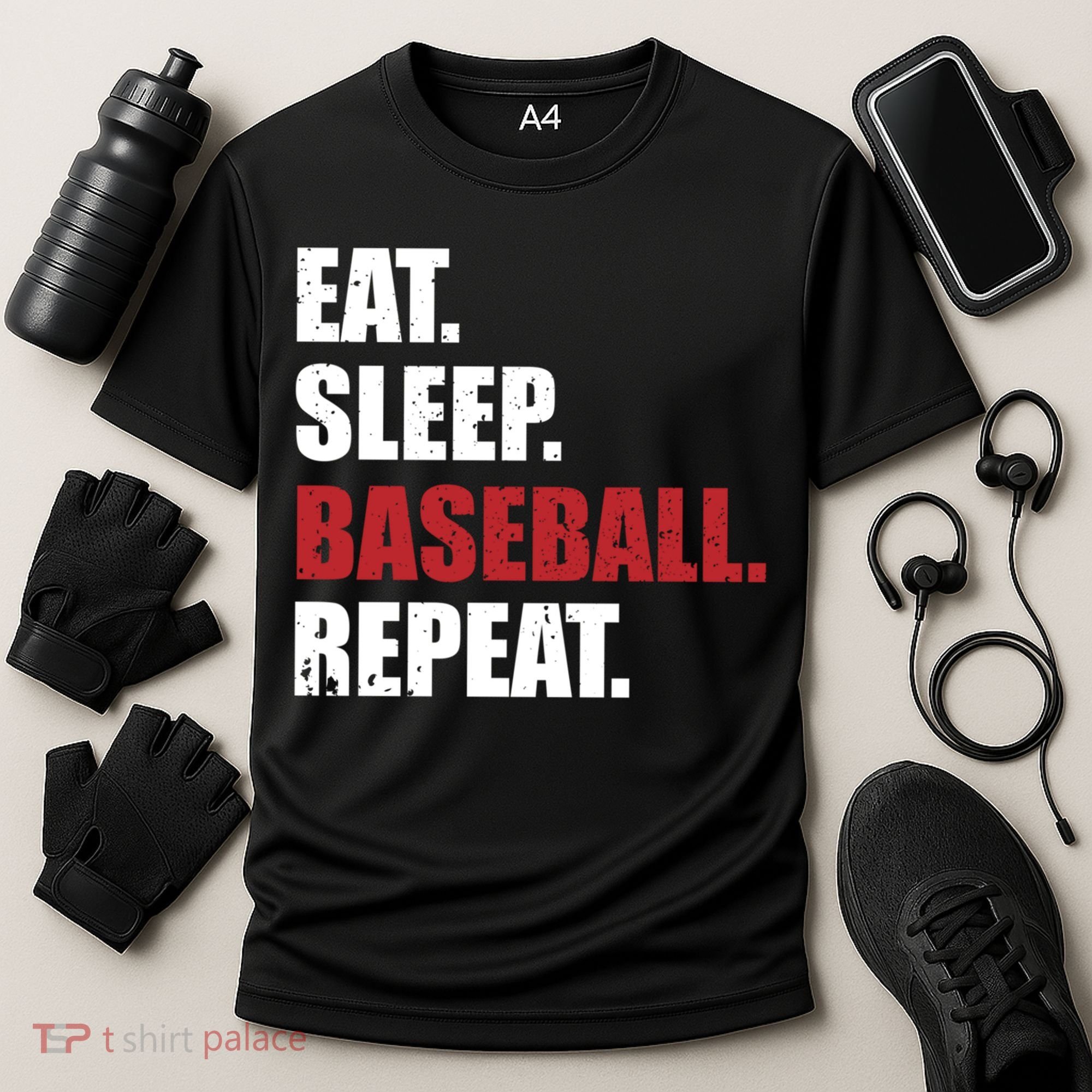 Eat Sleep Baseball Repeat Gift Cooling Performance Crew T-Shirt