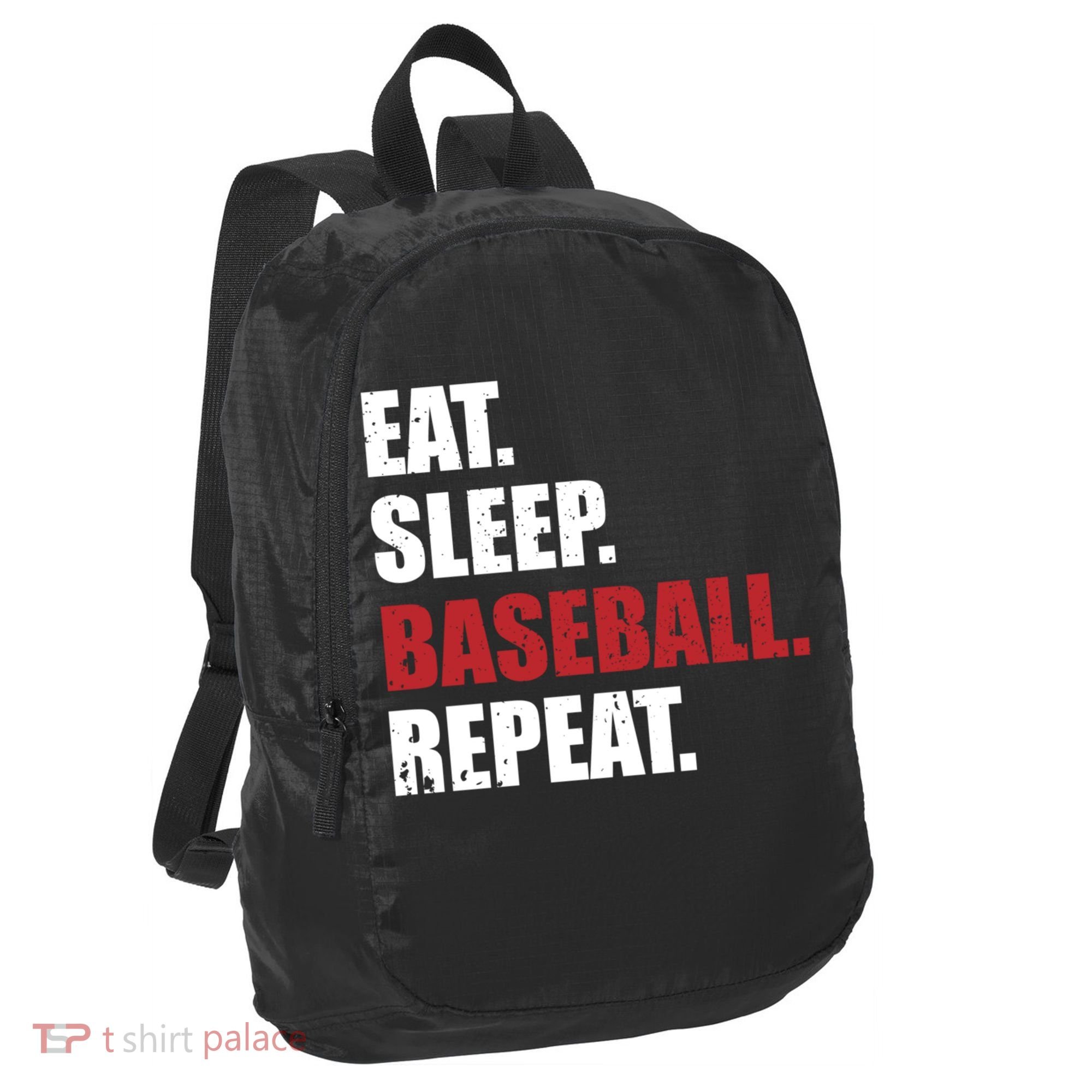 Eat Sleep Baseball Repeat Gift Port Authority Crush Ripstop Backpack