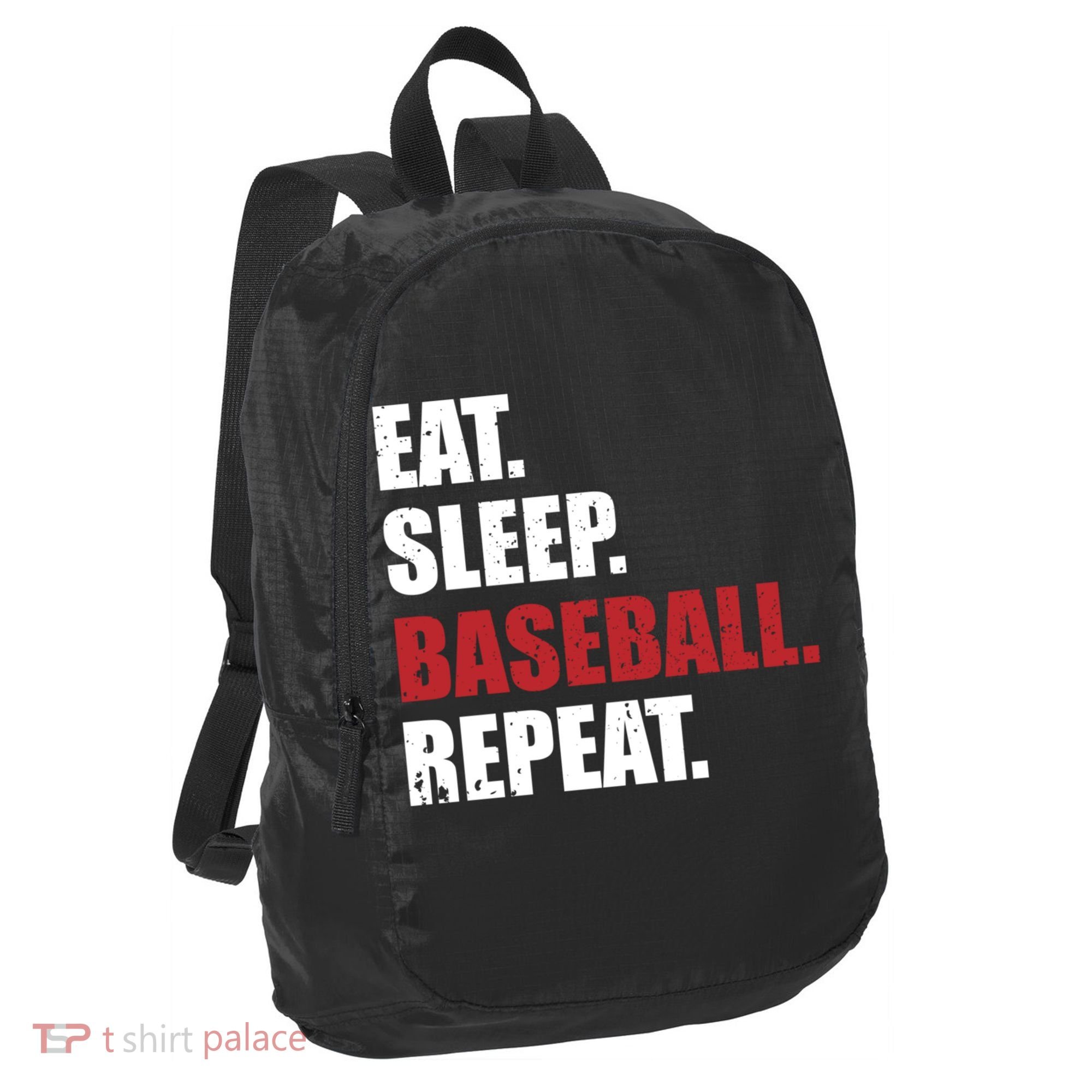 Eat Sleep Baseball Repeat Gift Port Authority Crush Ripstop Backpack
