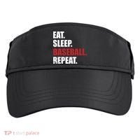 Eat Sleep Baseball Repeat Gift Adult Drive Performance Visor thumb 0