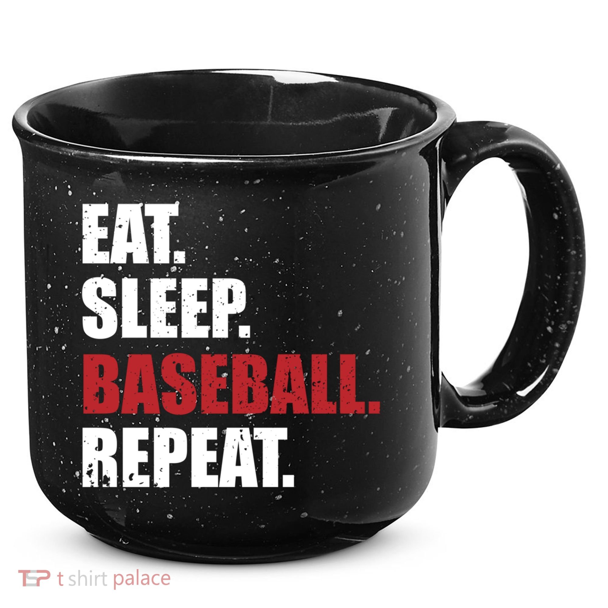 Eat Sleep Baseball Repeat Gift 15oz Campfire Ceramic Mug