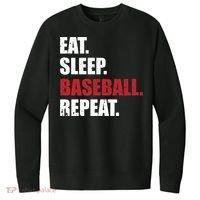 Eat Sleep Baseball Repeat Gift V.I.T. Fleece Crew Sweatshirt thumb 0
