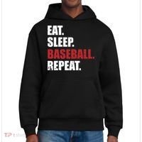 Eat Sleep Baseball Repeat Gift District V.I.T. Heavyweight Hoodie thumb 0