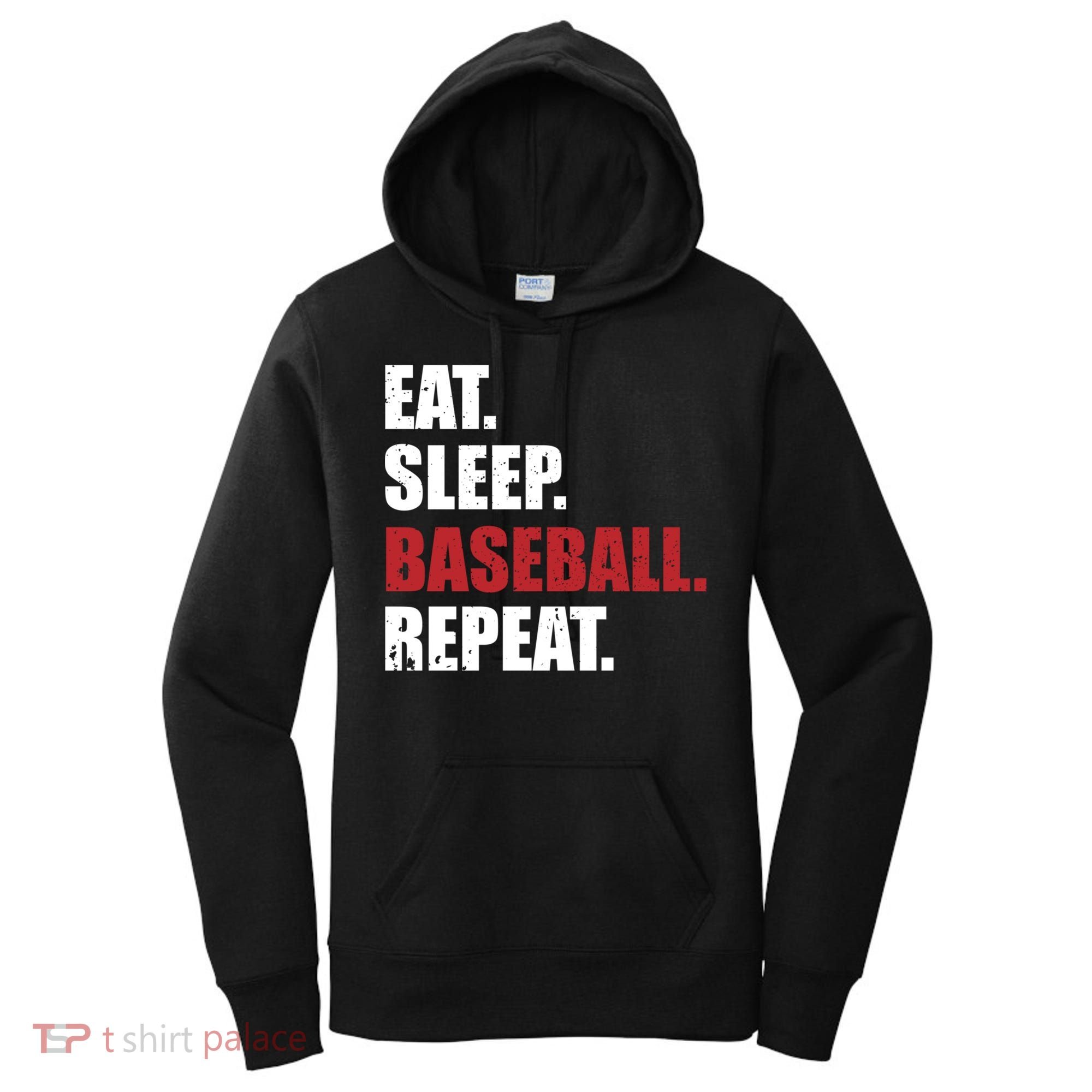 Eat Sleep Baseball Repeat Gift Women's Hoodie