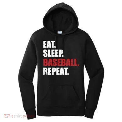 Eat Sleep Baseball Repeat Gift Women's Hoodie