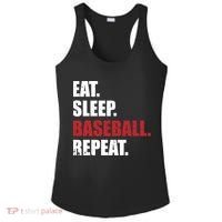 Eat Sleep Baseball Repeat Gift Ladies PosiCharge Competitor Racerback Tank thumb 0