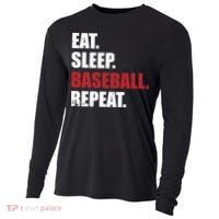 Eat Sleep Baseball Repeat Gift Cooling Performance Long Sleeve Crew thumb 0