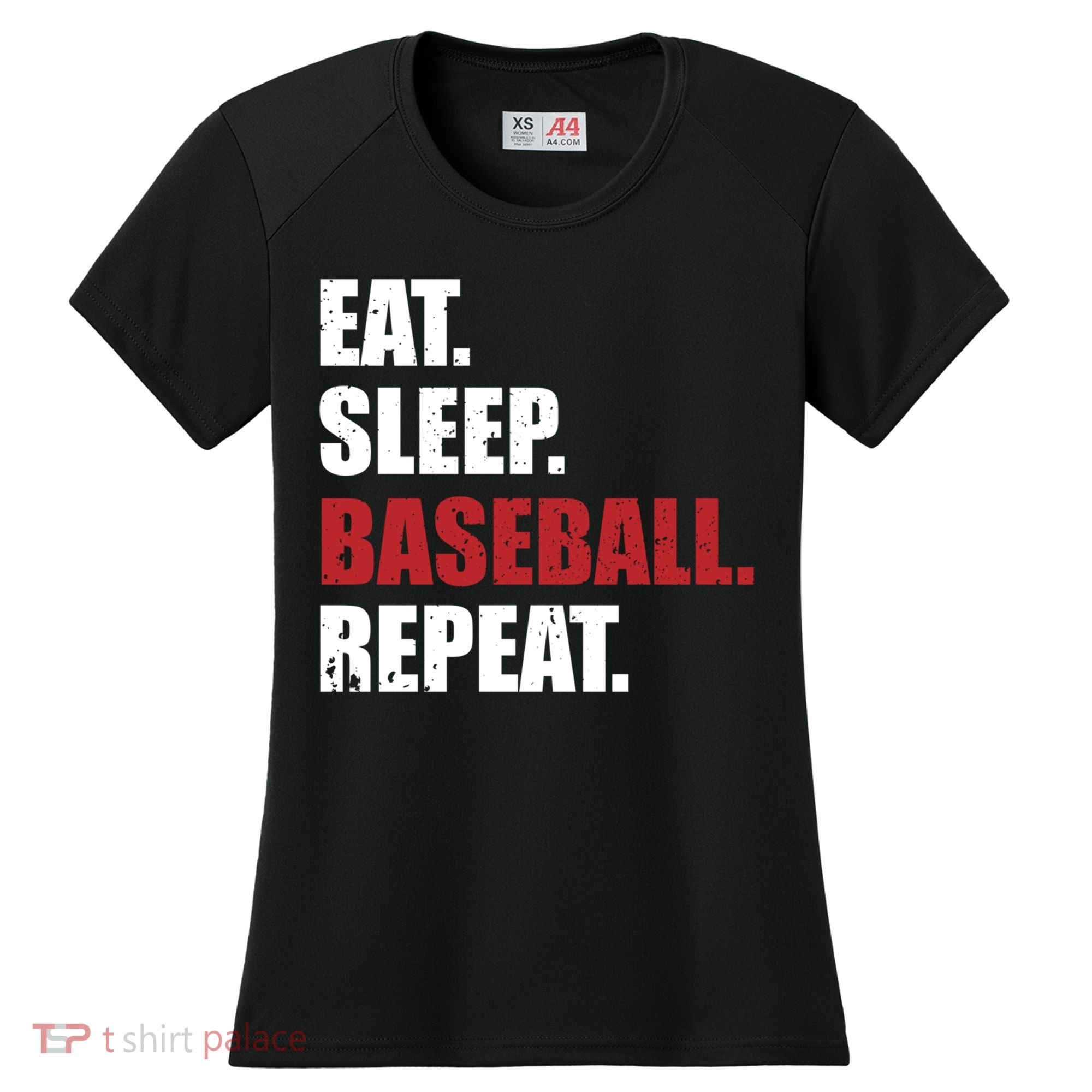 Eat Sleep Baseball Repeat Gift Women's Cooling Performance Crew T-Shirt