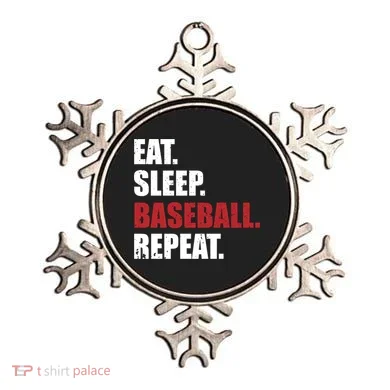 Eat Sleep Baseball Repeat Gift Ornament