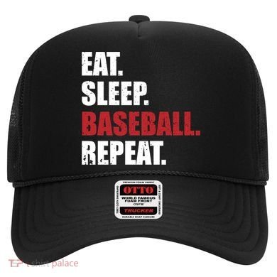 Eat Sleep Baseball Repeat Gift Hat