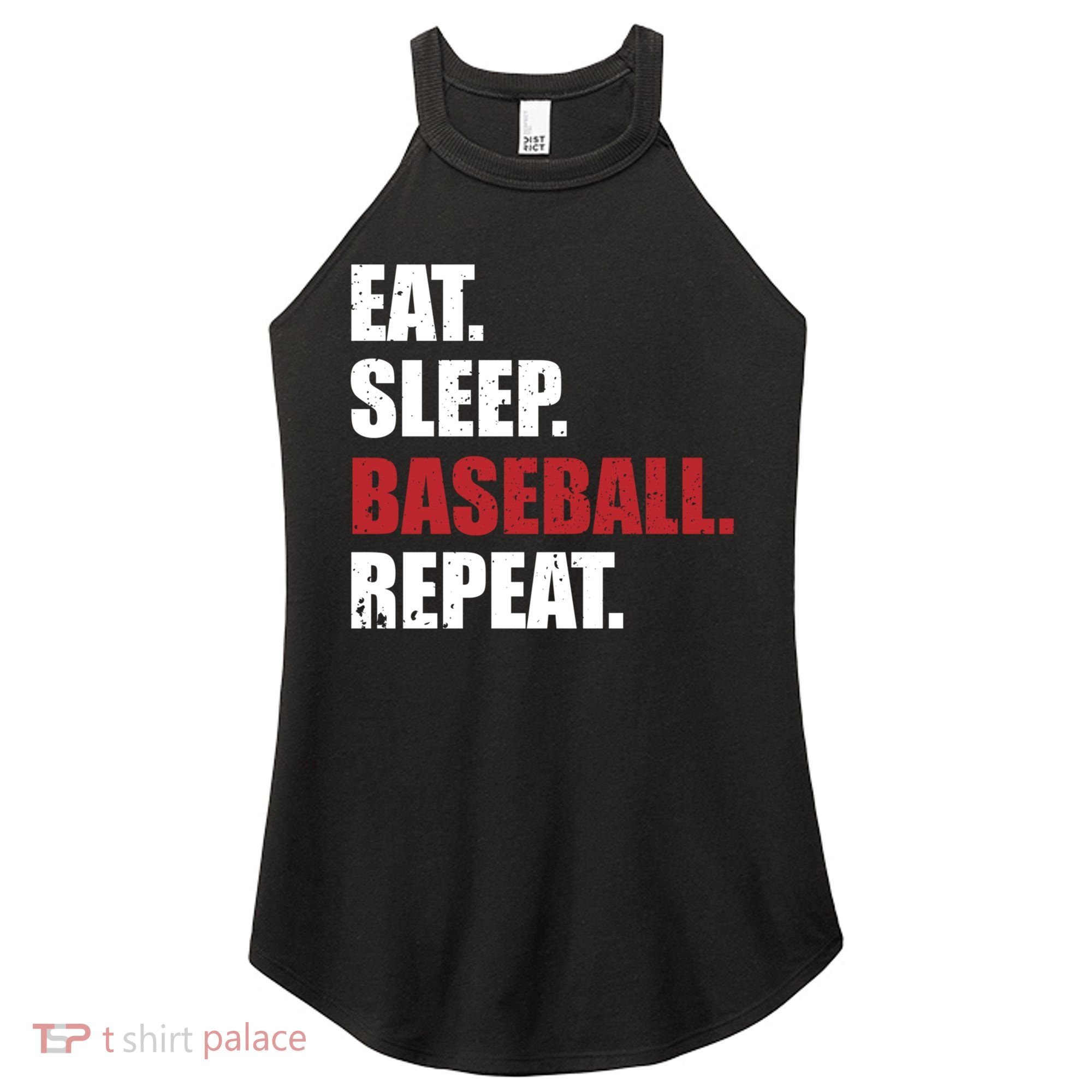 Eat Sleep Baseball Repeat Gift Women's Perfect Tri Rocker Tank