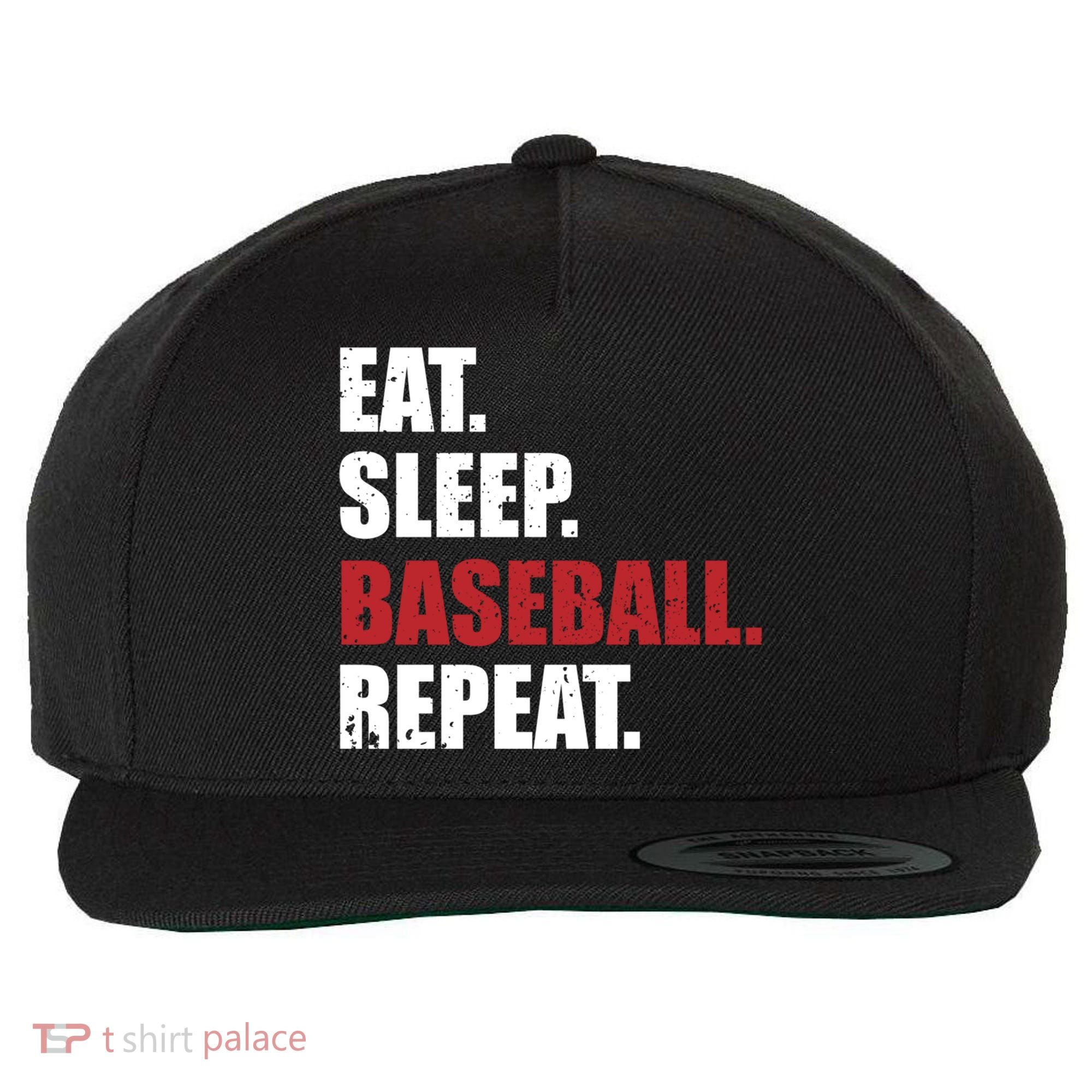 Eat Sleep Baseball Repeat Gift Wool Snapback Cap