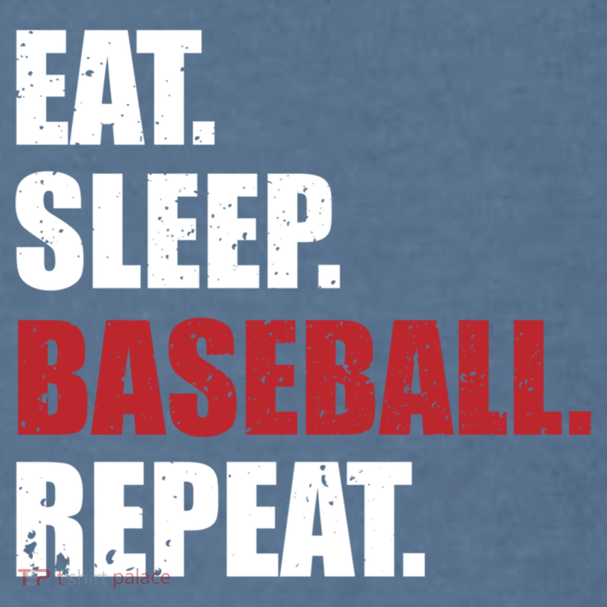 Eat Sleep Baseball Repeat Gift Garment-Dyed Sweatshirt