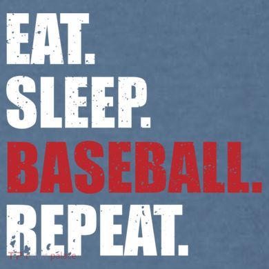 Eat Sleep Baseball Repeat Gift Comfort Colors Garment-Dyed Hooded Sweatshirt