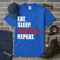 Eat Sleep Baseball Repeat Gift Tall T-Shirt thumb 3