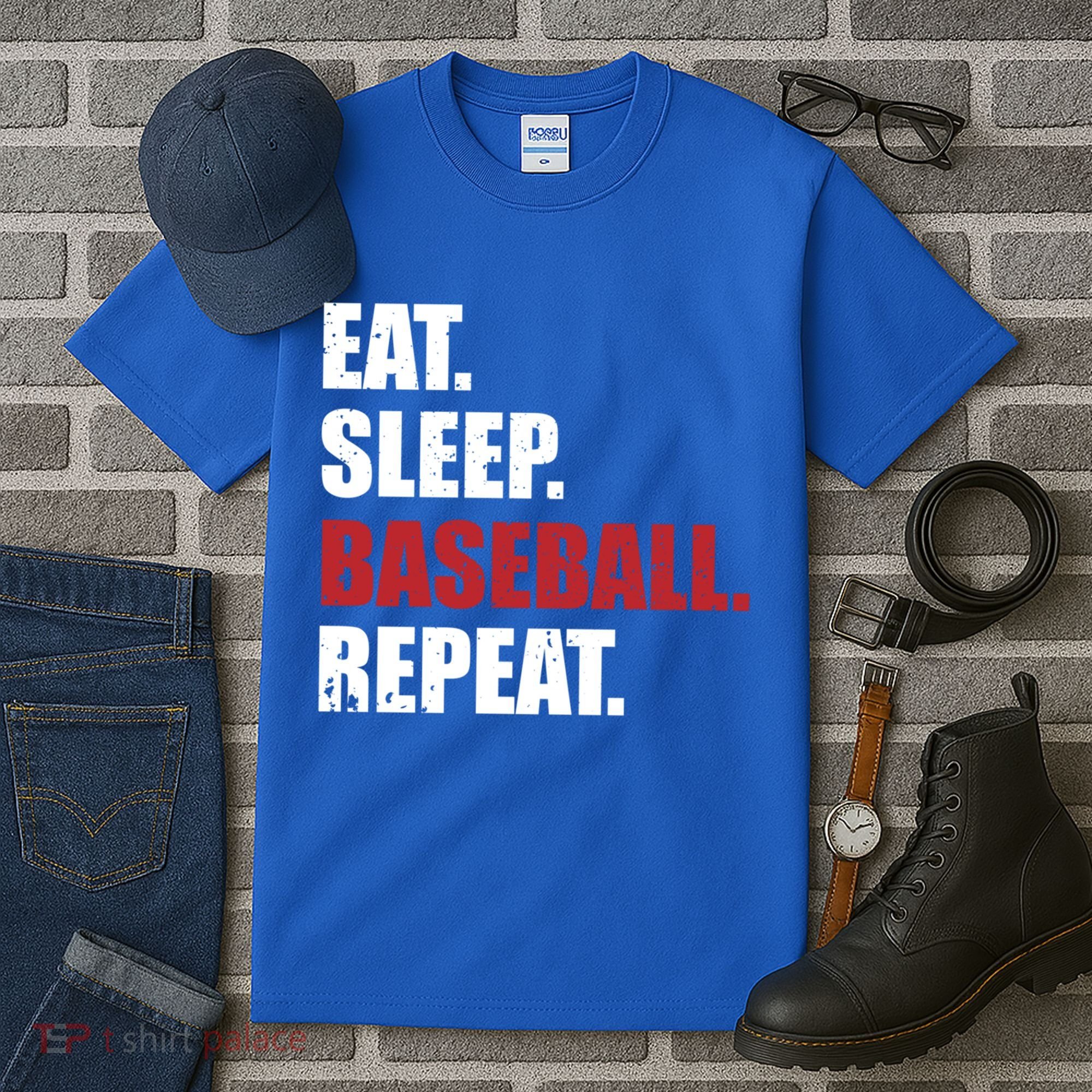 Eat Sleep Baseball Repeat Gift Tall T-Shirt