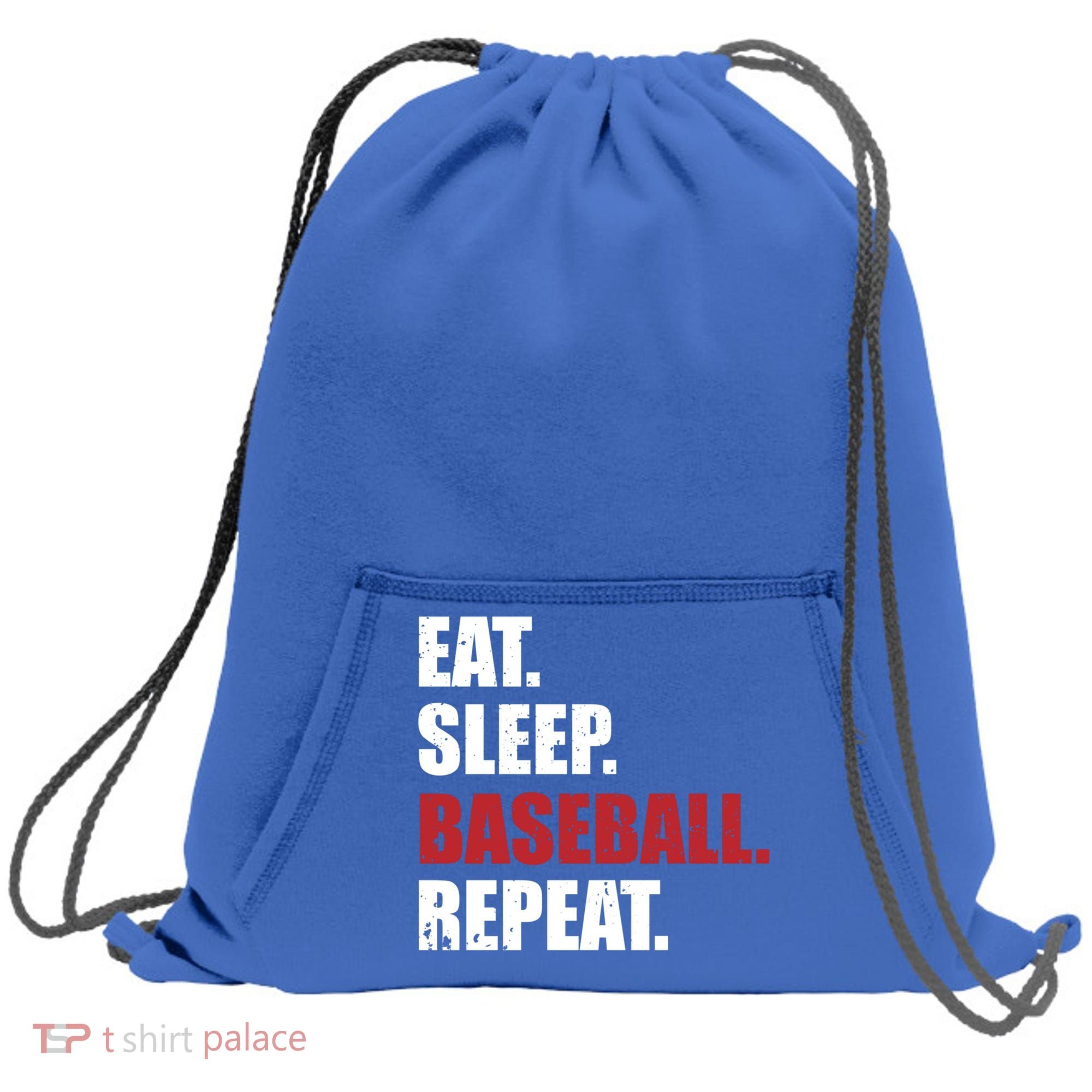 Eat Sleep Baseball Repeat Gift Sweatshirt Cinch Pack Bag