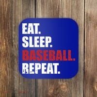 Eat Sleep Baseball Repeat Gift Coaster thumb 0