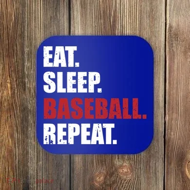Eat Sleep Baseball Repeat Gift Coaster