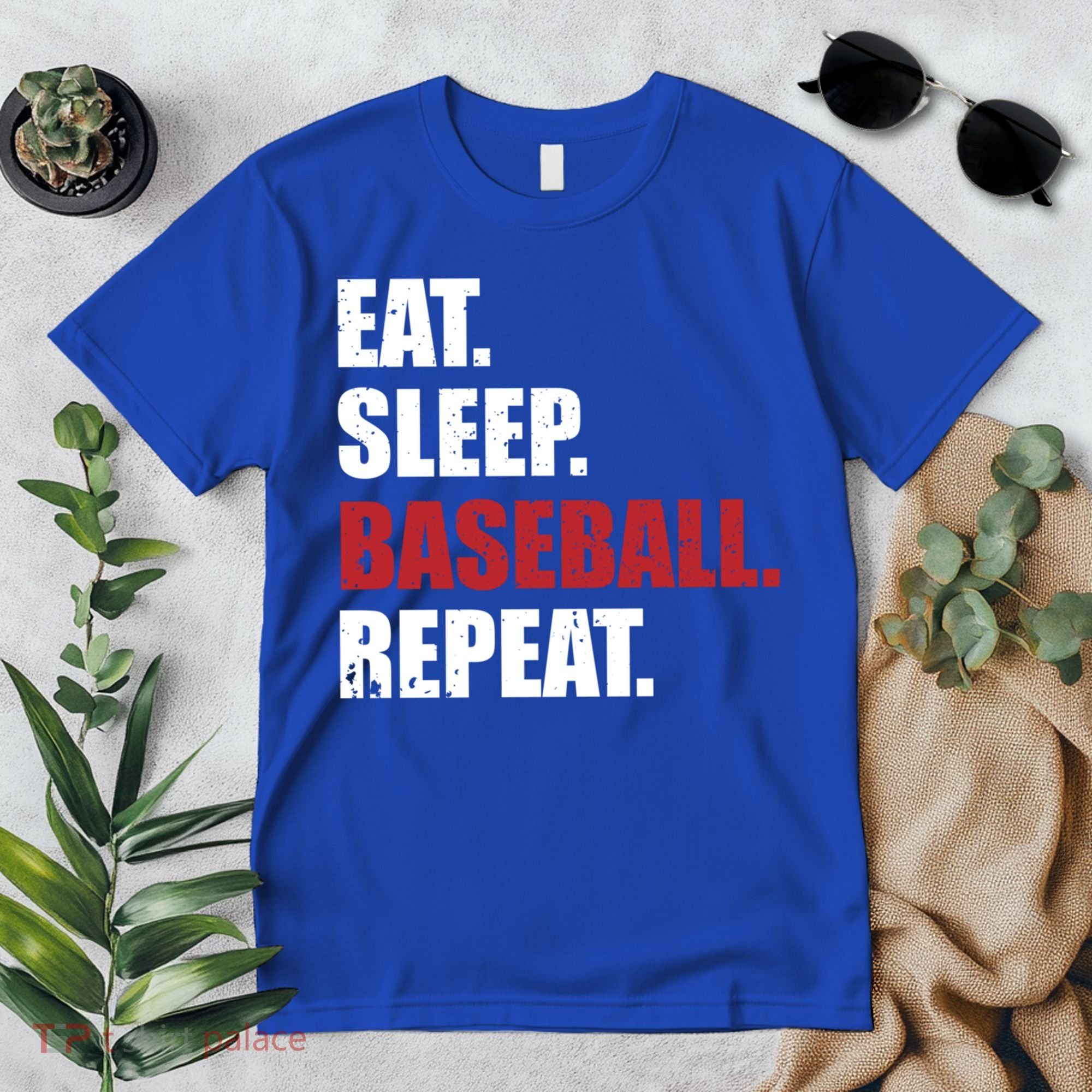 Eat Sleep Baseball Repeat Gift Premium T-Shirt