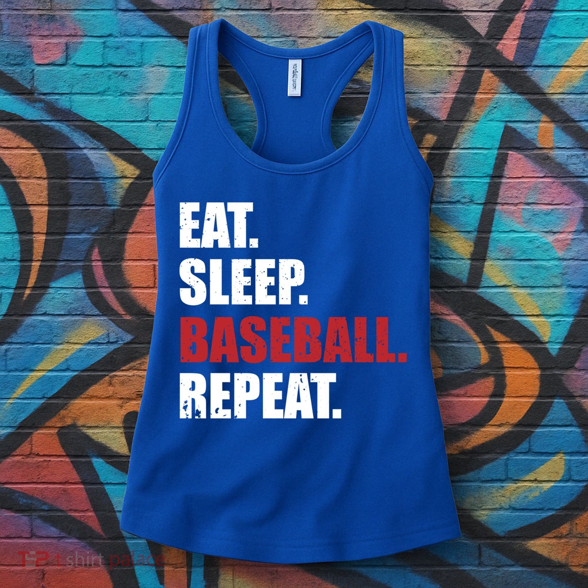 Eat Sleep Baseball Repeat Gift Women's Tank Top