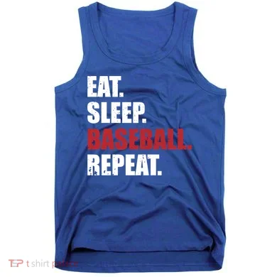 Eat Sleep Baseball Repeat Gift Tank Top
