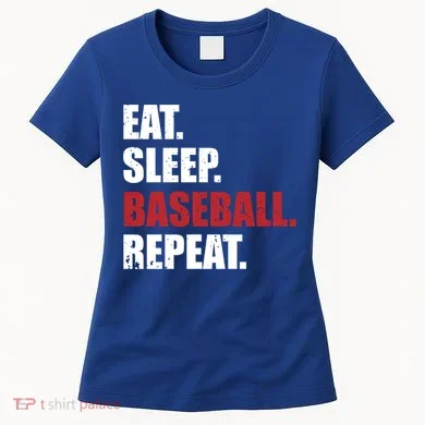Eat Sleep Baseball Repeat Gift Women's T-Shirt