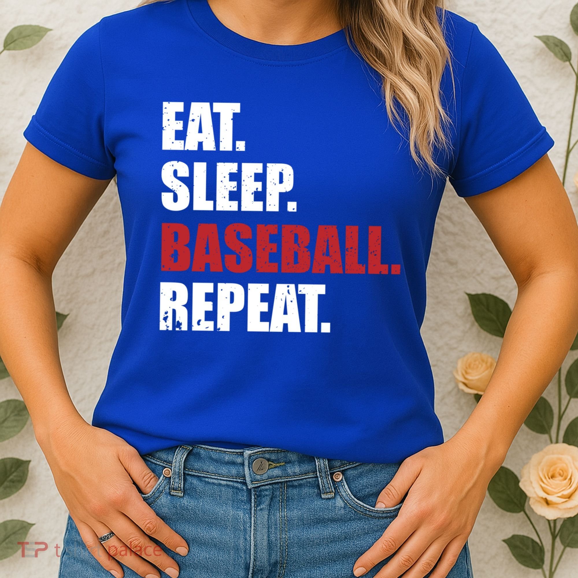 Eat Sleep Baseball Repeat Gift Women's T-Shirt