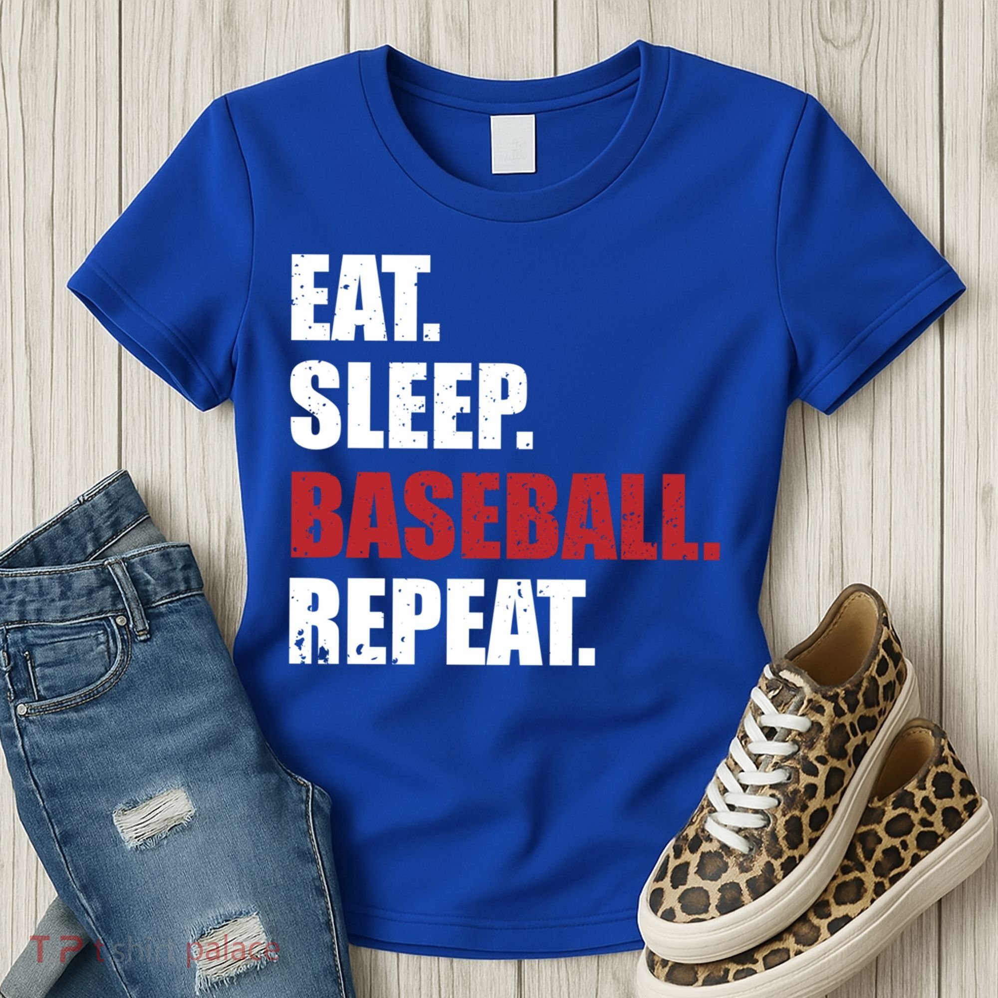 Eat Sleep Baseball Repeat Gift Women's T-Shirt