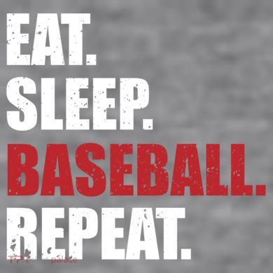 Eat Sleep Baseball Repeat Gift Women's Racerback Cropped Tank