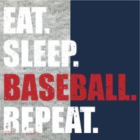 Eat Sleep Baseball Repeat Gift Kids Colorblock Raglan Jersey thumb 2