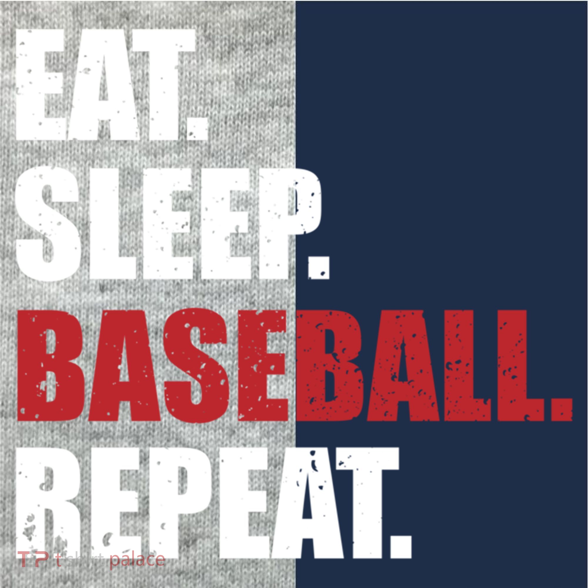 Eat Sleep Baseball Repeat Gift Kids Colorblock Raglan Jersey
