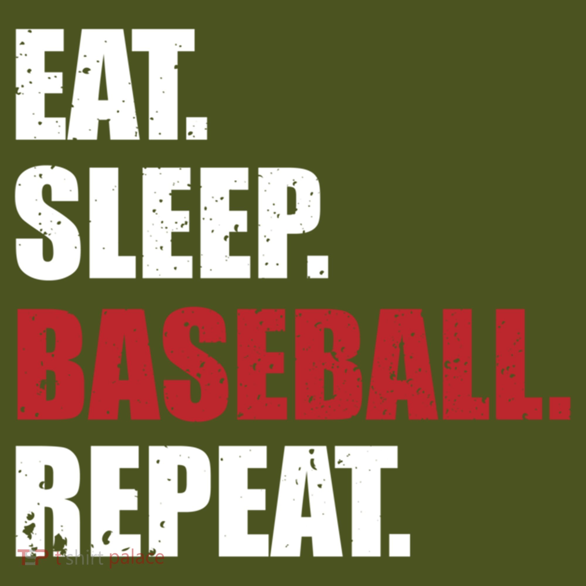 Eat Sleep Baseball Repeat Gift The Baniff Cuffed Pom Beanie