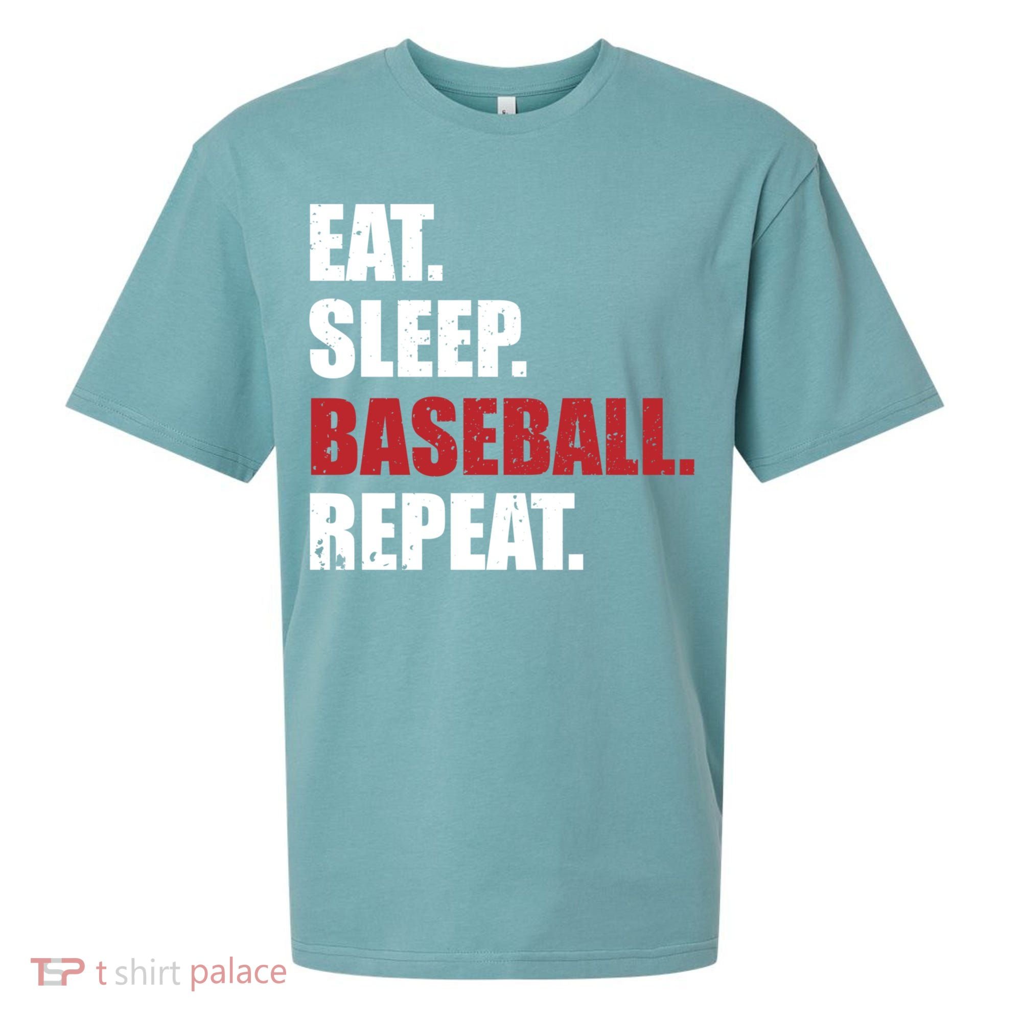 Eat Sleep Baseball Repeat Gift Sueded Cloud Jersey T-Shirt