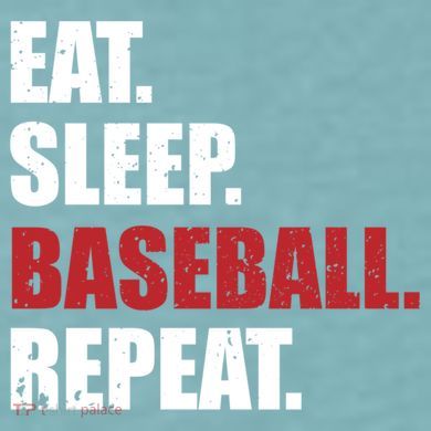 Eat Sleep Baseball Repeat Gift Sueded Cloud Jersey T-Shirt
