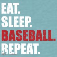 Eat Sleep Baseball Repeat Gift Sueded Cloud Jersey T-Shirt thumb 2