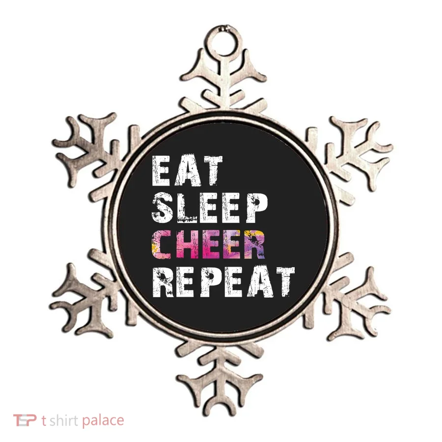 Eat Sleep Cheer Repeat Ornament