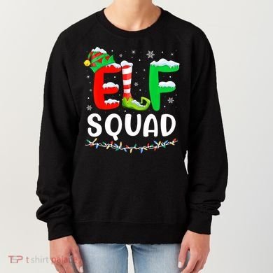 Elf Squad Christmas Festive Holiday Women's Sweatshirt