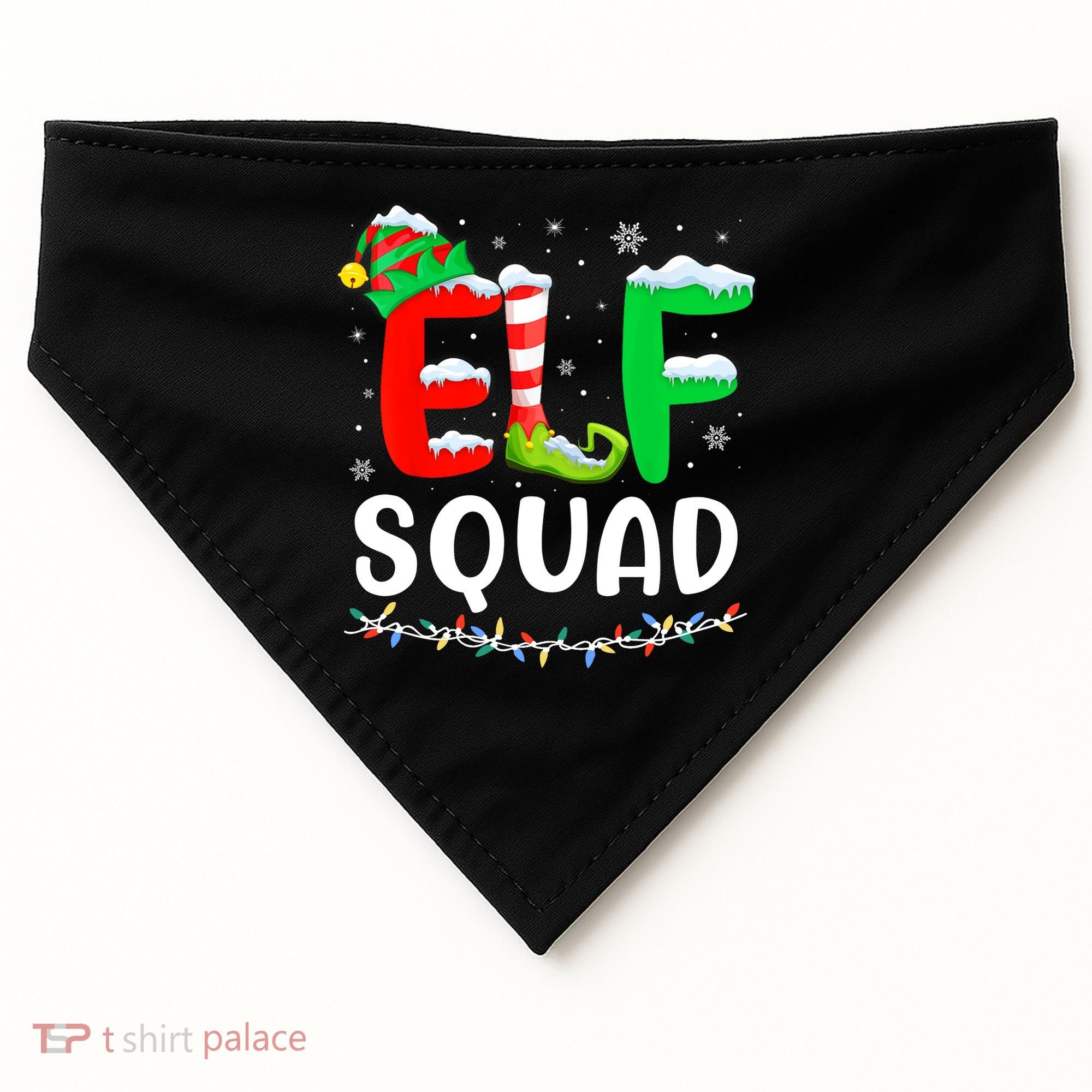 Elf Squad Christmas Festive Holiday USA-Made Doggie Bandana