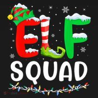 Elf Squad Christmas Festive Holiday USA-Made Doggie Bandana thumb 2